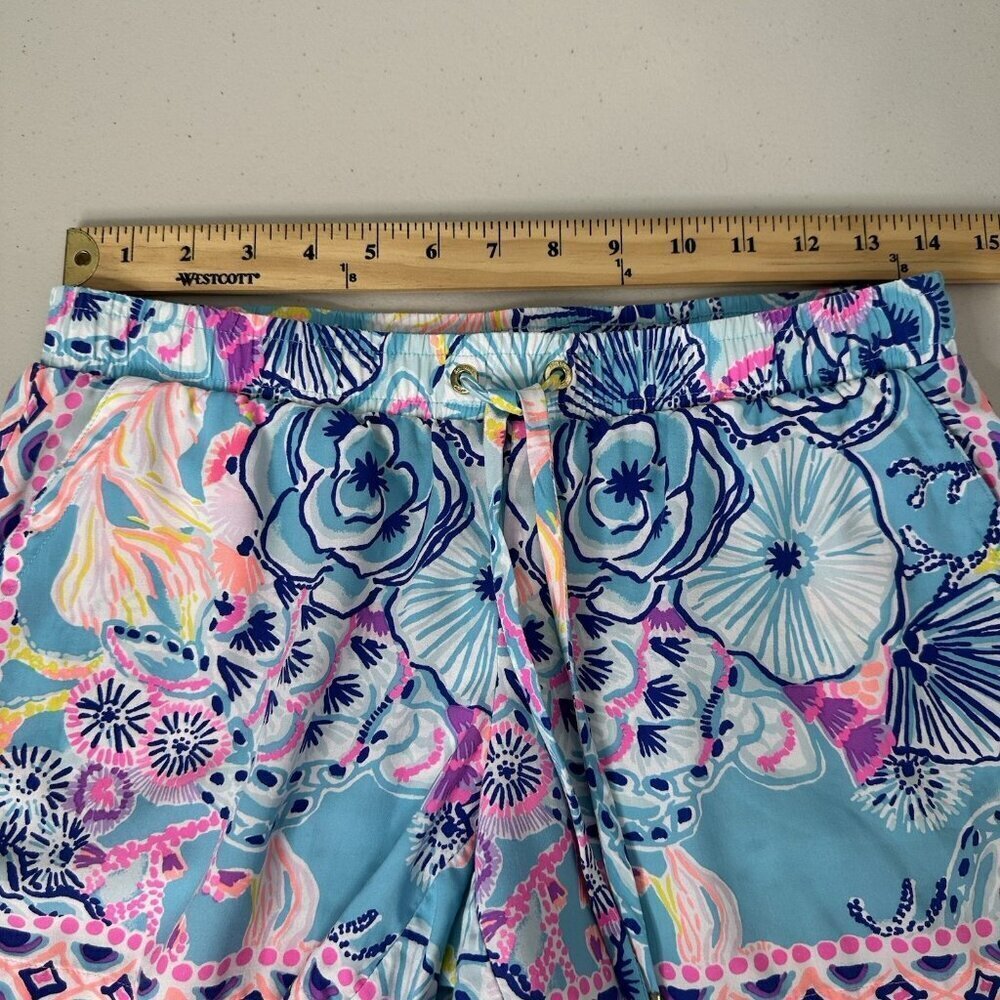 Lilly Pulitzer Katia Shorts Once‎ Upon A Tide Size S Elastic Drawstring Waist - Picture 9 of 10